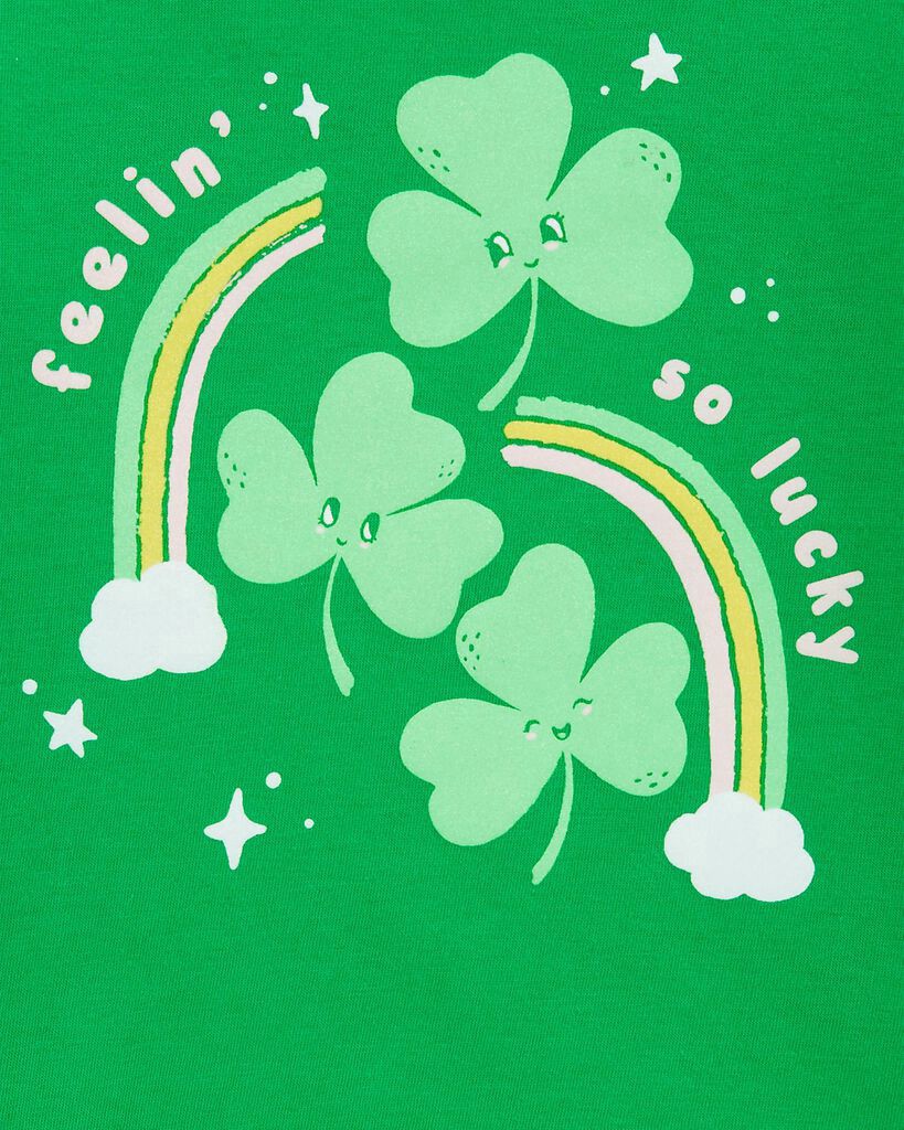 slide 2 of 2, Carter's Toddler St. Patrick's Day Cotton Blend Graphic Tee Green 4T, 1 ct