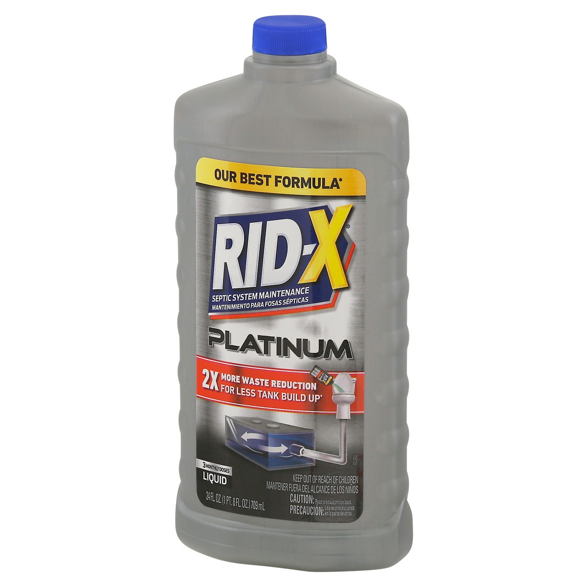 slide 12 of 13, RID-X Platinum Liquid Septic System Maintenance 24 fl oz, 24 fl oz