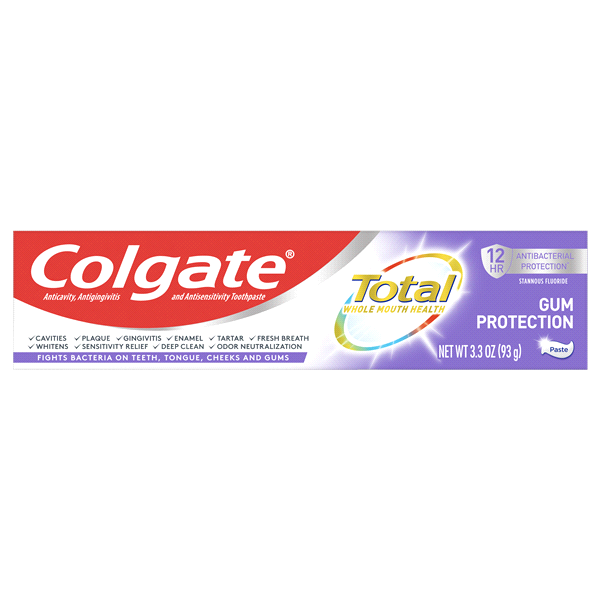 slide 1 of 1, Colgate Total Toothpaste, Gum Protection Paste, 3.3 oz