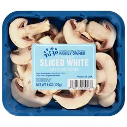 To-Jo White Pre-Washed Sliced Mushrooms 6 oz