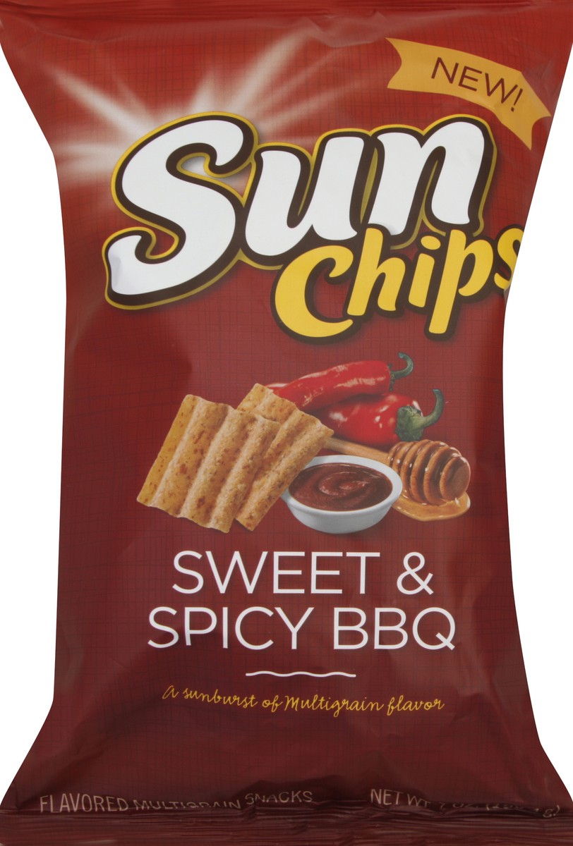 slide 5 of 6, Sunchips Sweet and Spicy BBQ Whole Grain Snacks 7 Ounce Plastic Bag, 7 oz