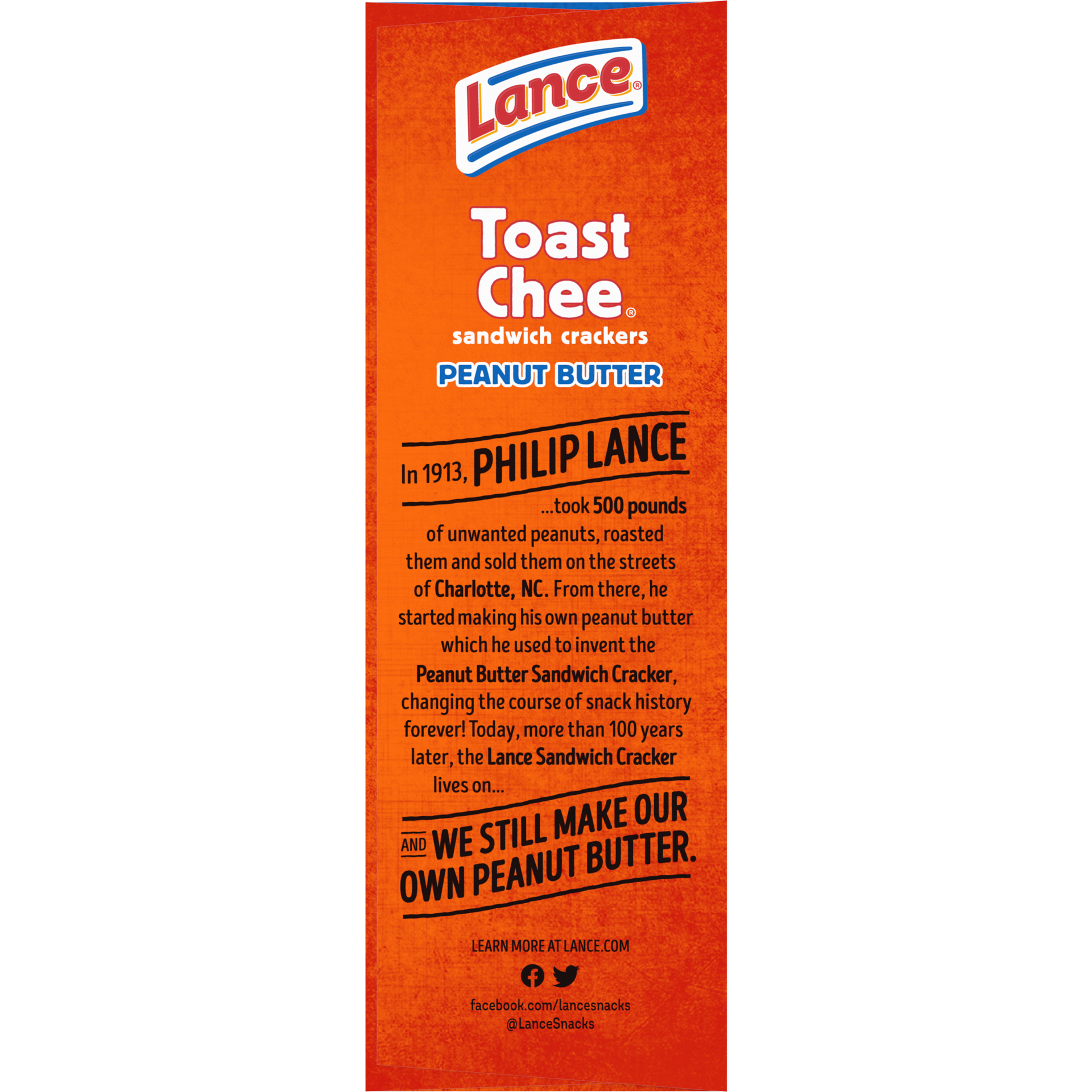 slide 5 of 5, Lance ToastChee Peanut Butter Sandwich Crackers, 12.100 oz