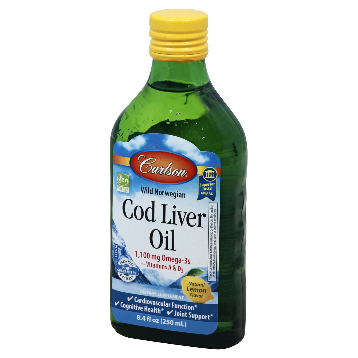 slide 7 of 12, Carlson Wild Norwegian Cod Liver Oil, 8.4 fl oz