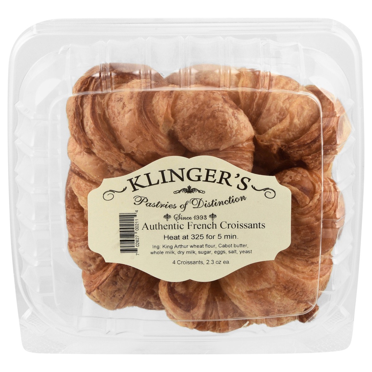 slide 3 of 4, Authentic French Croissant 4 Pk, 4 ct