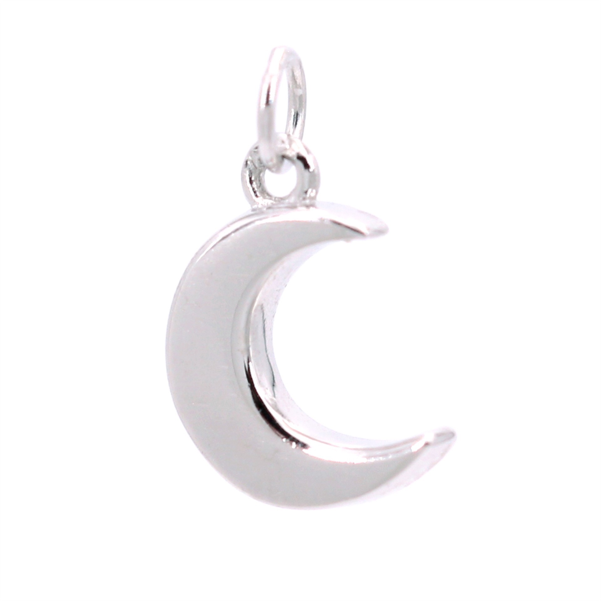 slide 3 of 7, Sterling Silver Moon Icon Charm By Bead Landing, 0.39 in x 0.29 in x 0.09 in