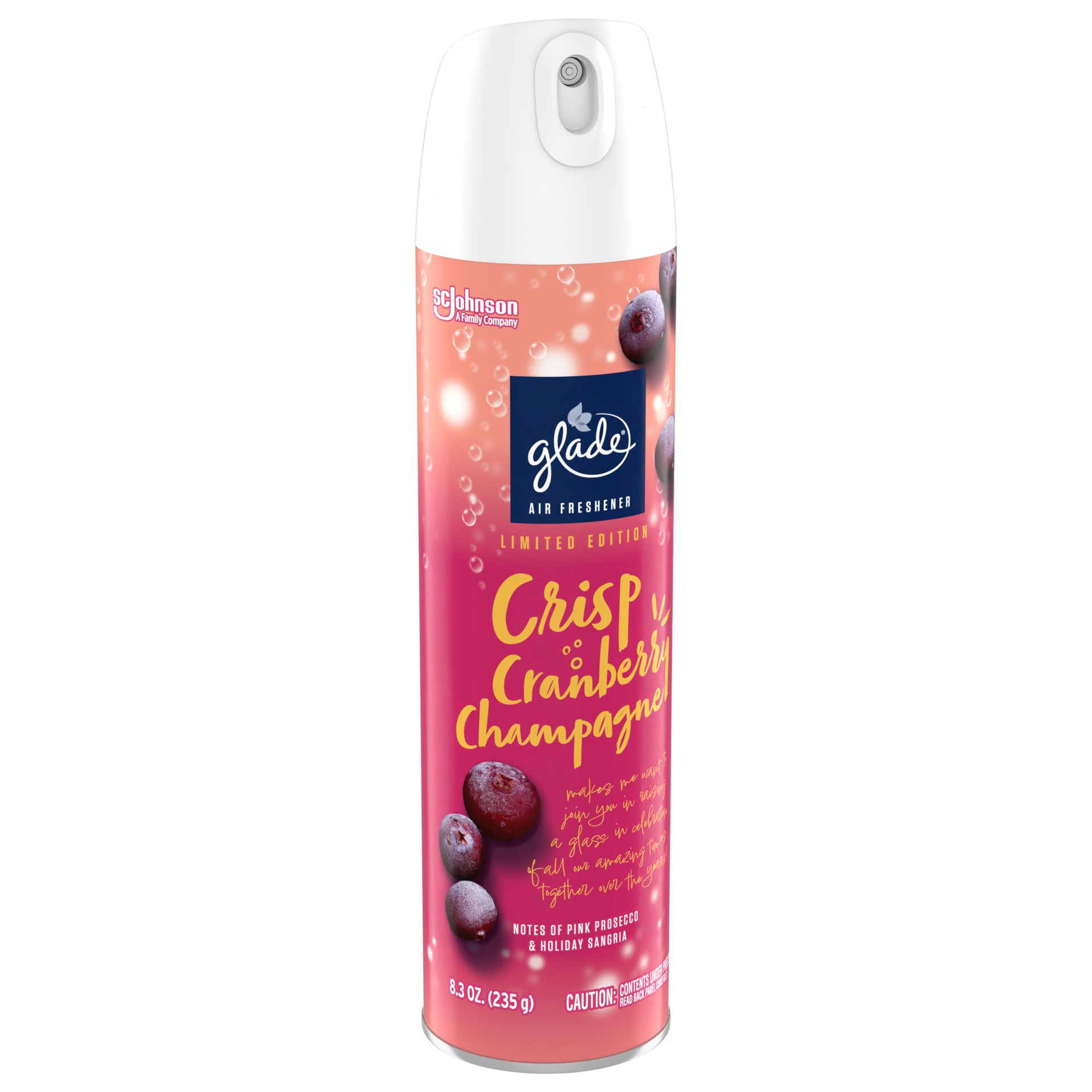 slide 4 of 5, Glade Crisp Cranberry Champagne, 8.3 oz