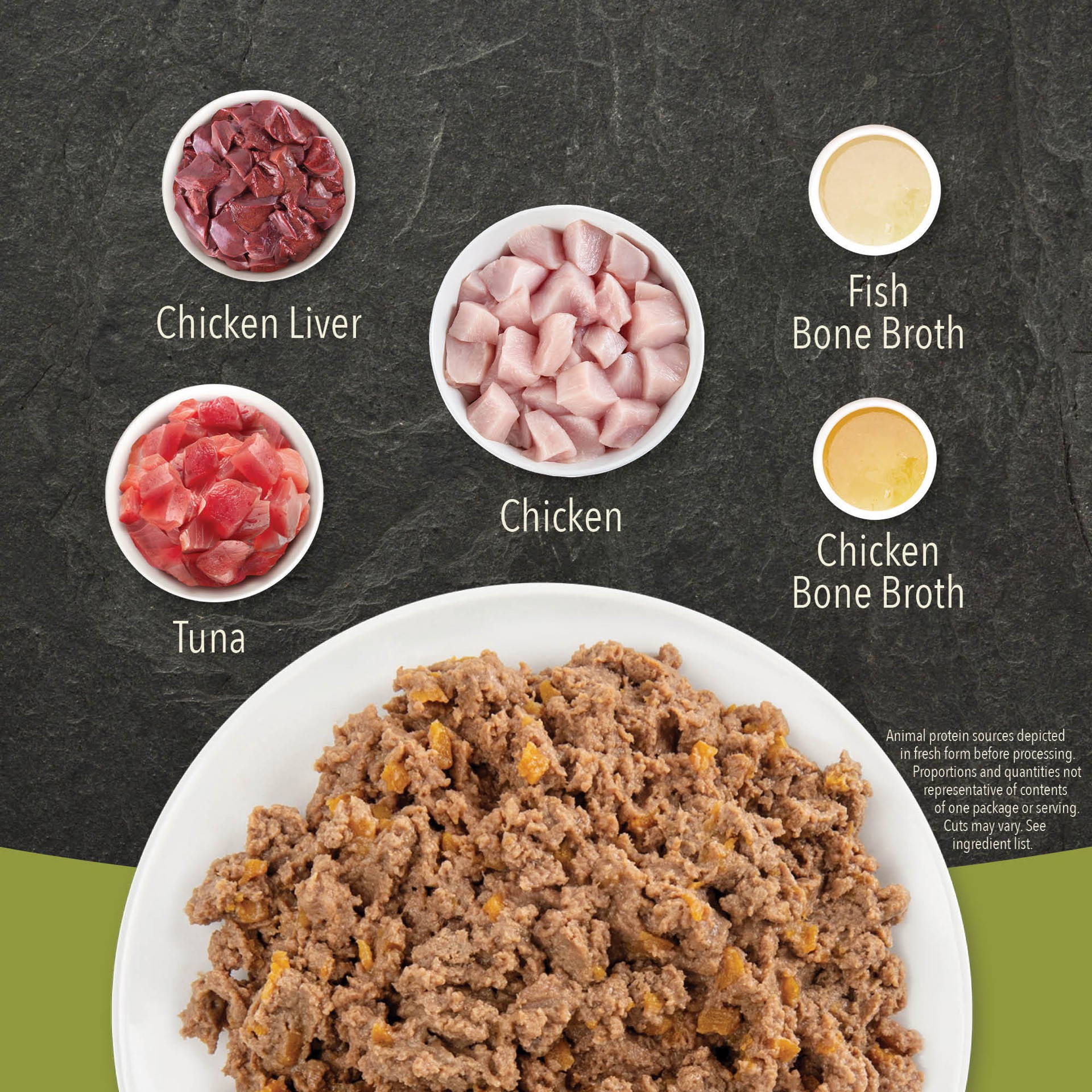 slide 3 of 4, ACANA Chicken + Tuna Recipe in Bone Broth for Kittens, 3oz , case of 24 cans, 3 oz