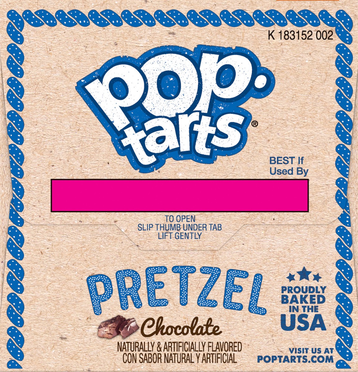 slide 4 of 10, Pop-Tarts Pretzel Breakfast Toaster Pastries Chocolate, 13.5 oz, 4 Count, 13.5 oz