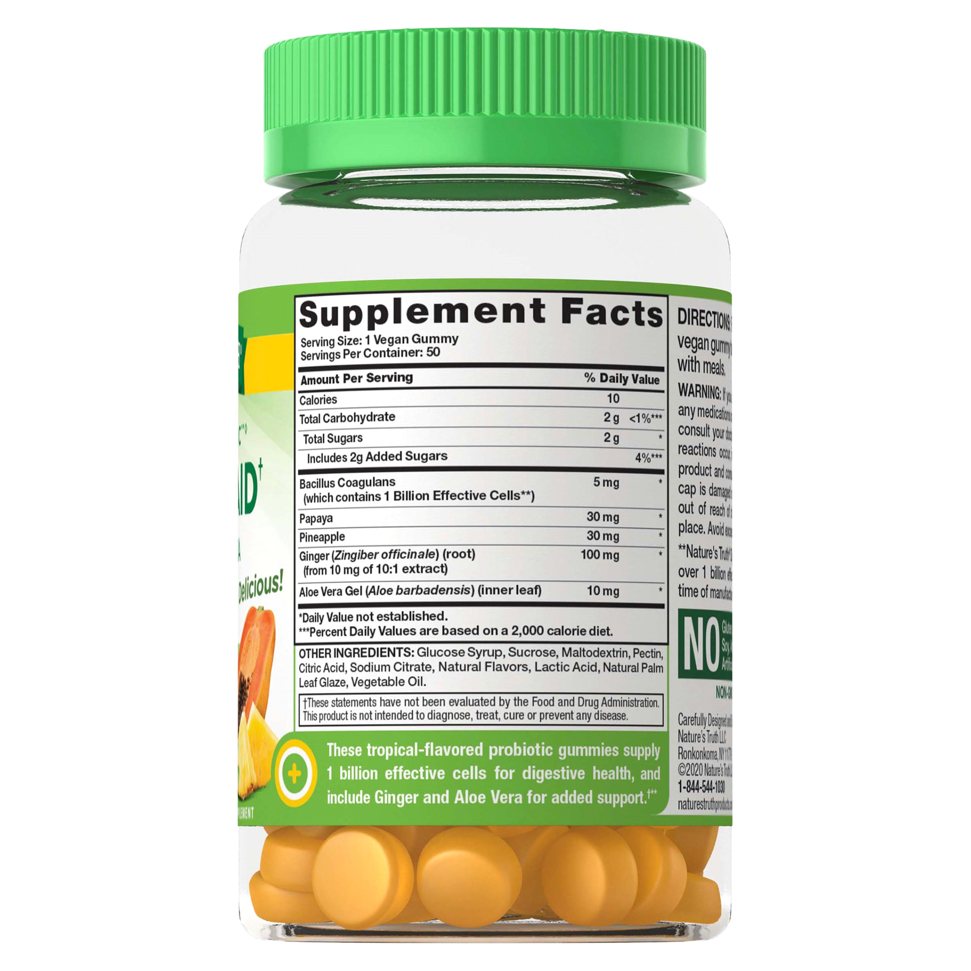 slide 4 of 13, Nature's Truth Probiotic Digestive Aid† Gummies, 50 ct