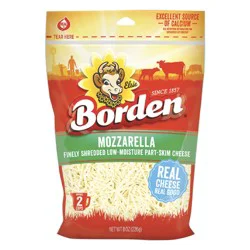 Borden Fine Shred Mozzarella Cheese - 8 oz