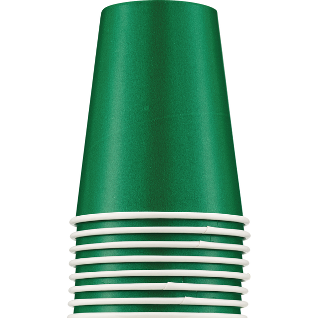 slide 1 of 1, CREATIVE EXPRESSIONS Touch Of Color Emerald Green Hot/Cold Cup, 8 ct