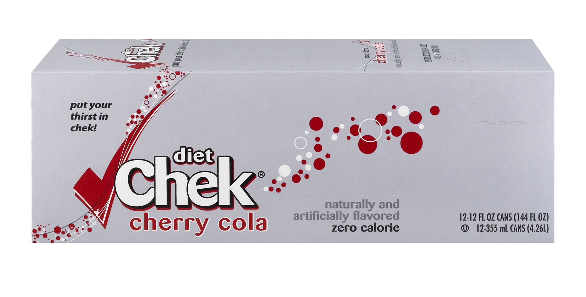 slide 1 of 1, Chek Diet Cherry Cola - 12 ct; 12 oz, 12 ct; 12 oz