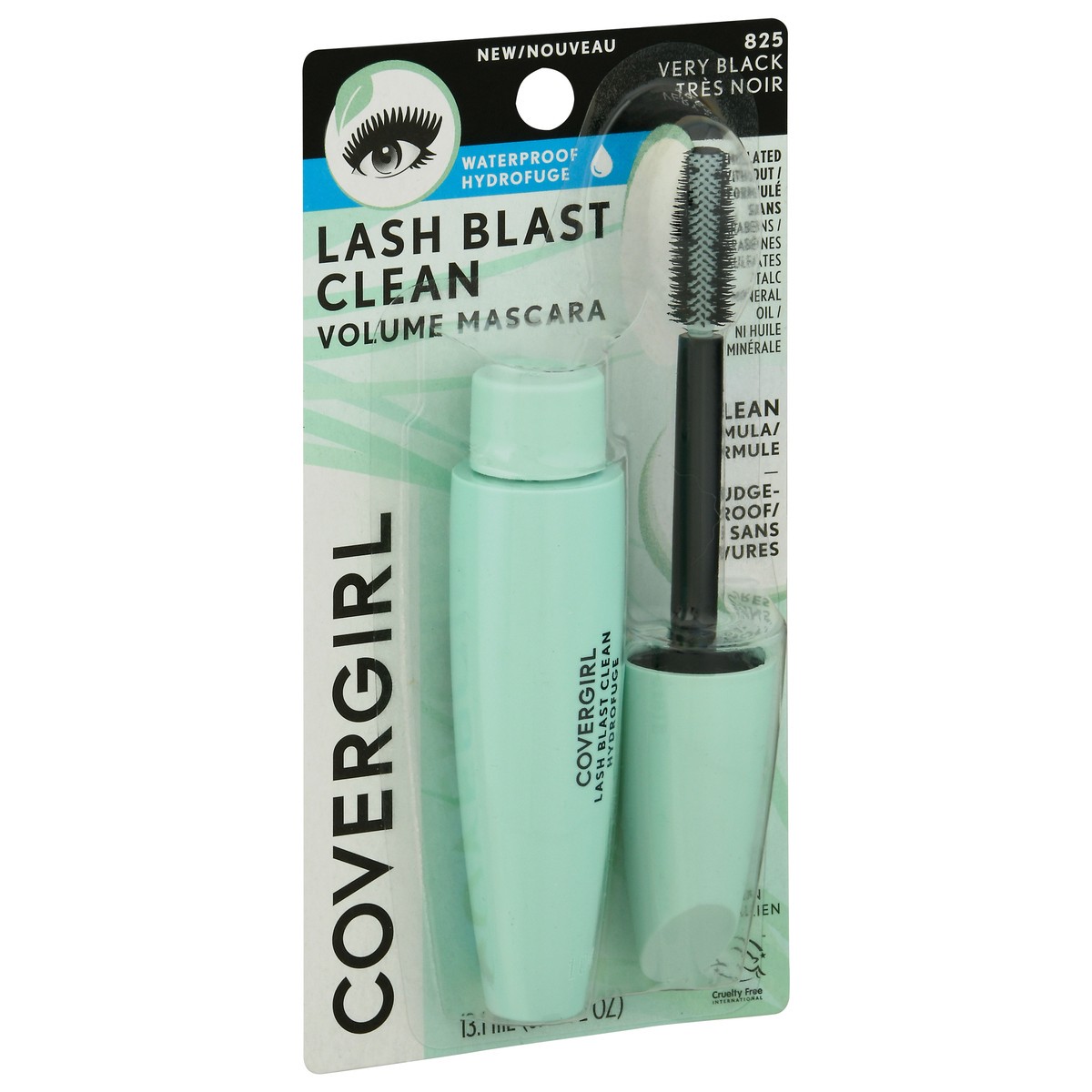 slide 2 of 10, Covergirl Lash Blast Clean Waterproof Mascara, Very Black, 18 fl oz