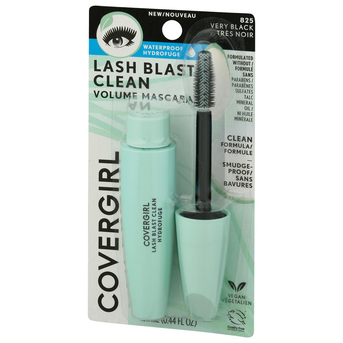 slide 10 of 10, Covergirl Lash Blast Clean Waterproof Mascara, Very Black, 18 fl oz