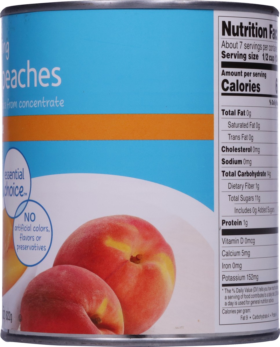 slide 8 of 9, Food Club Essential Choice Yellow Cling Sliced Peaches in 100% Juice 29 oz, 29 oz