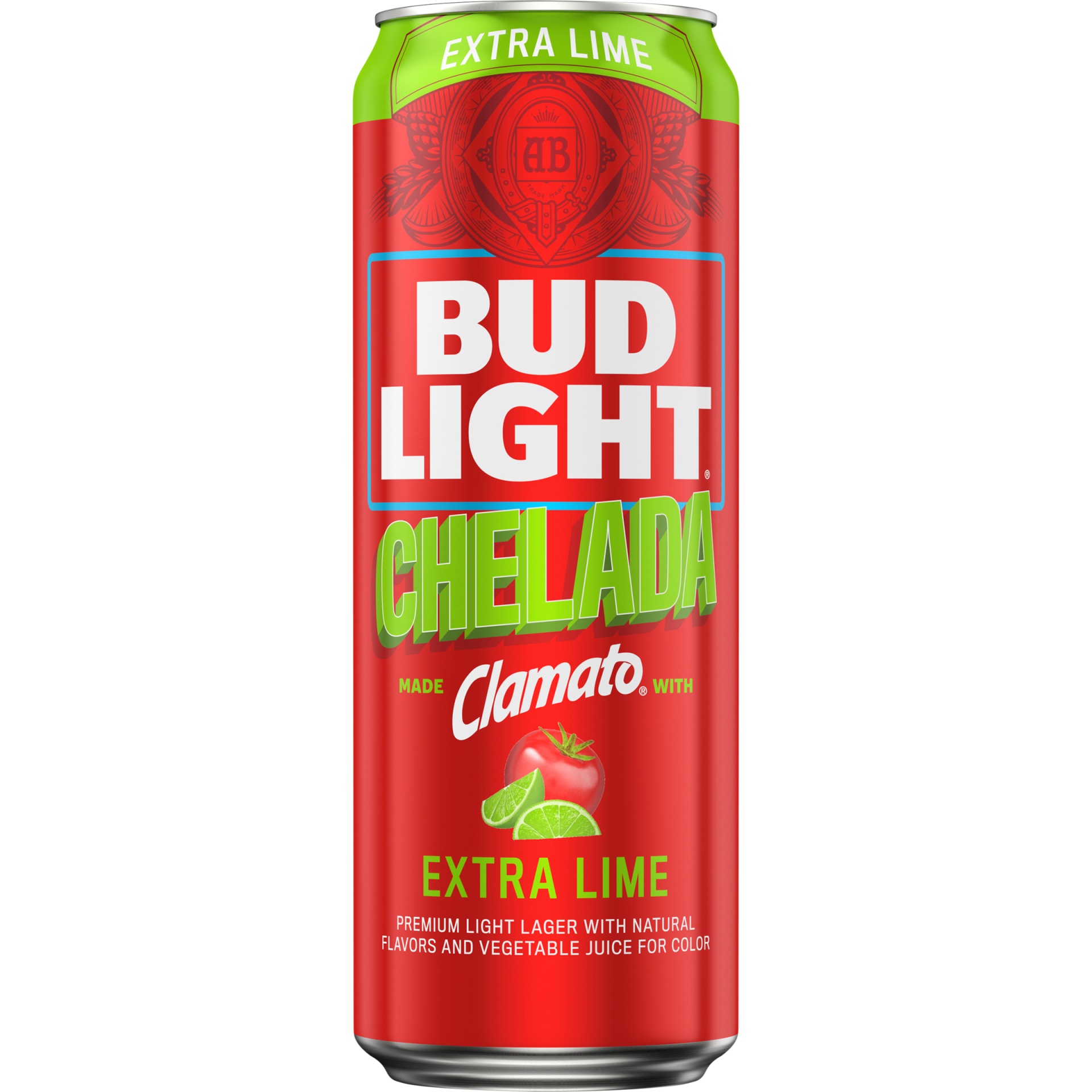 slide 1 of 2, Bud Light Chelada Extra Lime Made with Clamato Beer, 4.2% ABV, 25 oz
