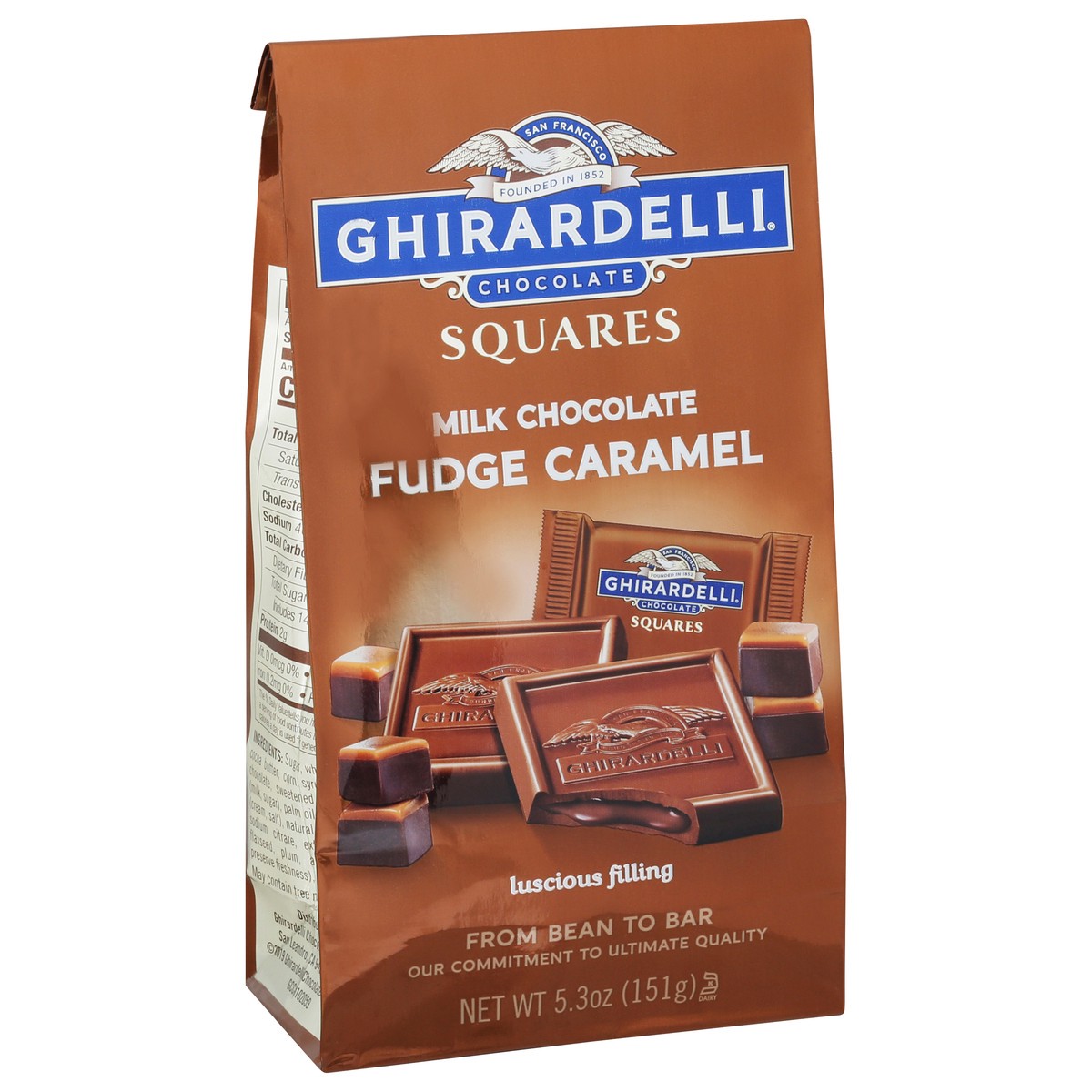 slide 2 of 9, Ghirardelli Fudge Caramel Milk Chocolate Squares 5.3 oz, 5.3 oz