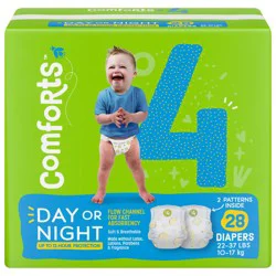 Comforts Jumbo Baby Diapers Size 4 (22-37 Lbs)