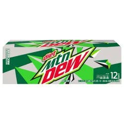 Mountain Dew Diet Soda Citrus - 12pk/12 fl oz Cans