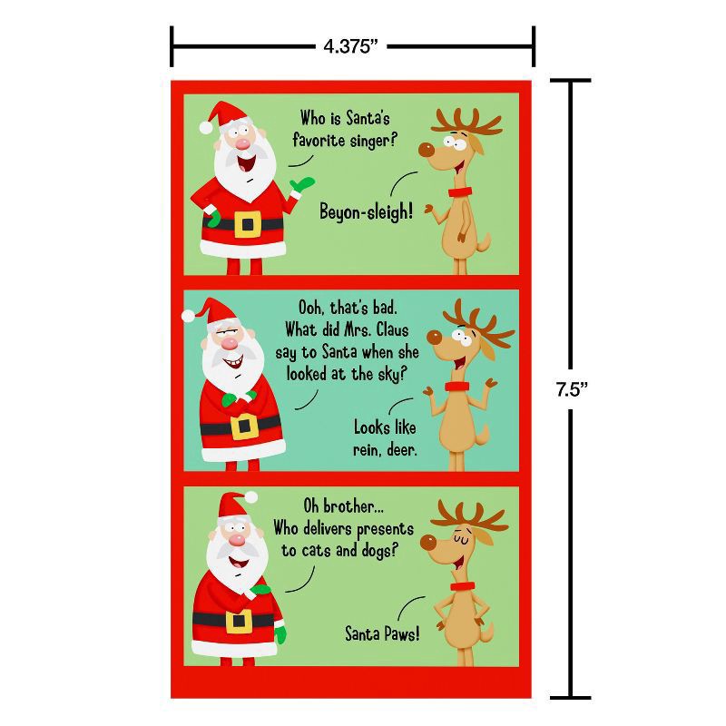 slide 4 of 4, PAPYRUS Santa Reindeer Jokes, 1 ct