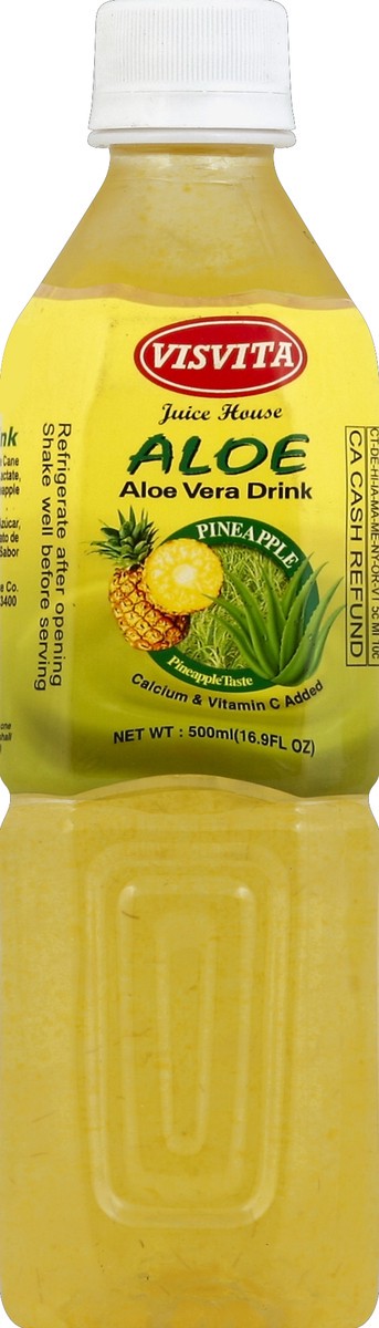 slide 1 of 5, Visvita Aloe Vera Drink 16.9 oz, 16.9 fl oz