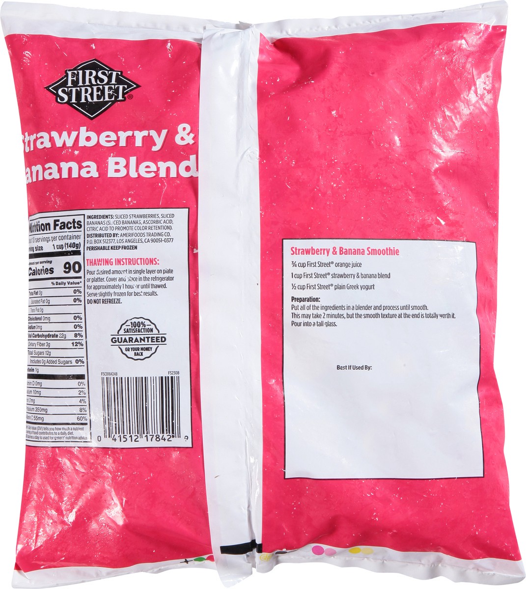 slide 7 of 14, First Street Strawberries & Bananas, 48 oz