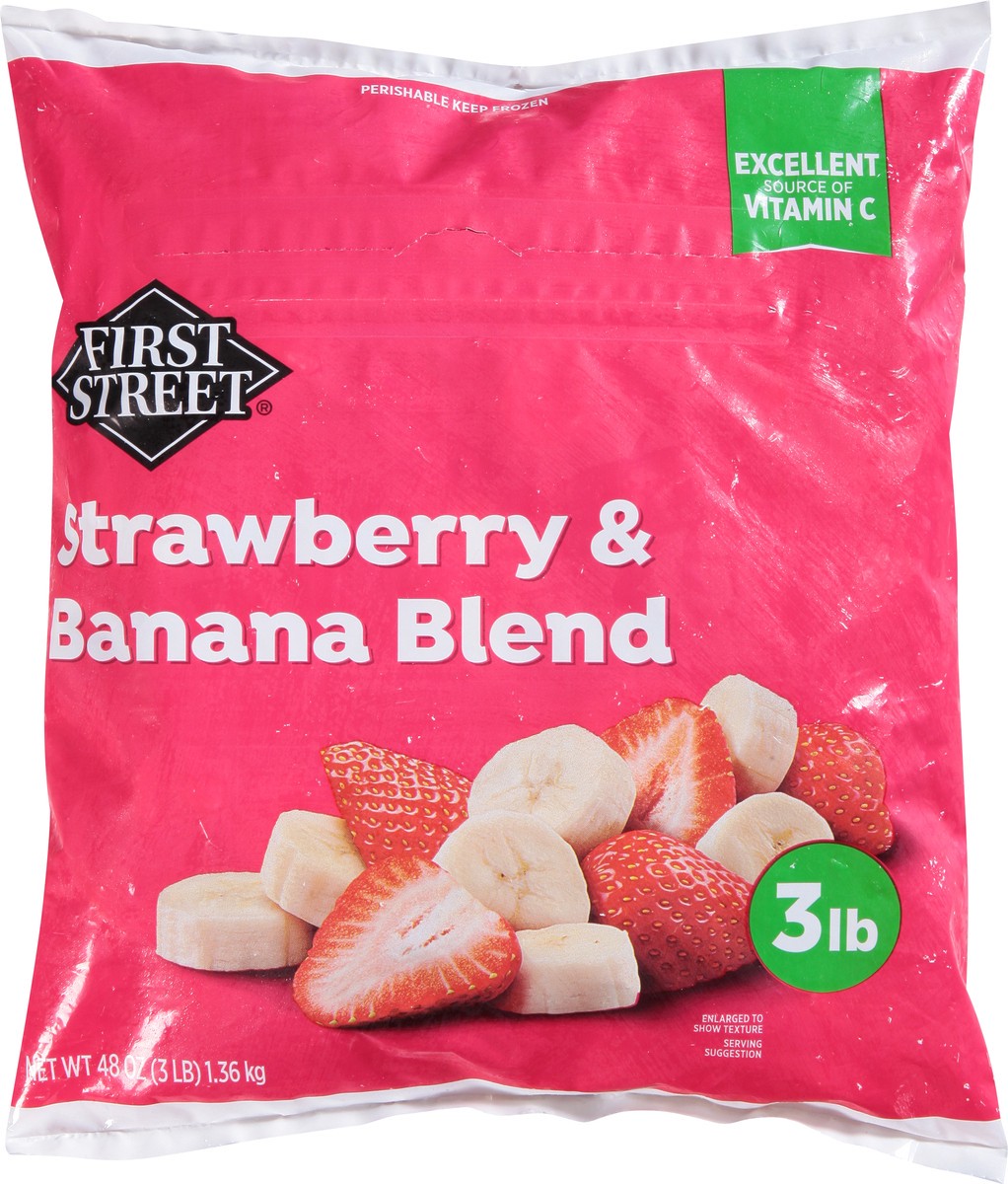 slide 2 of 14, First Street Strawberries & Bananas, 48 oz