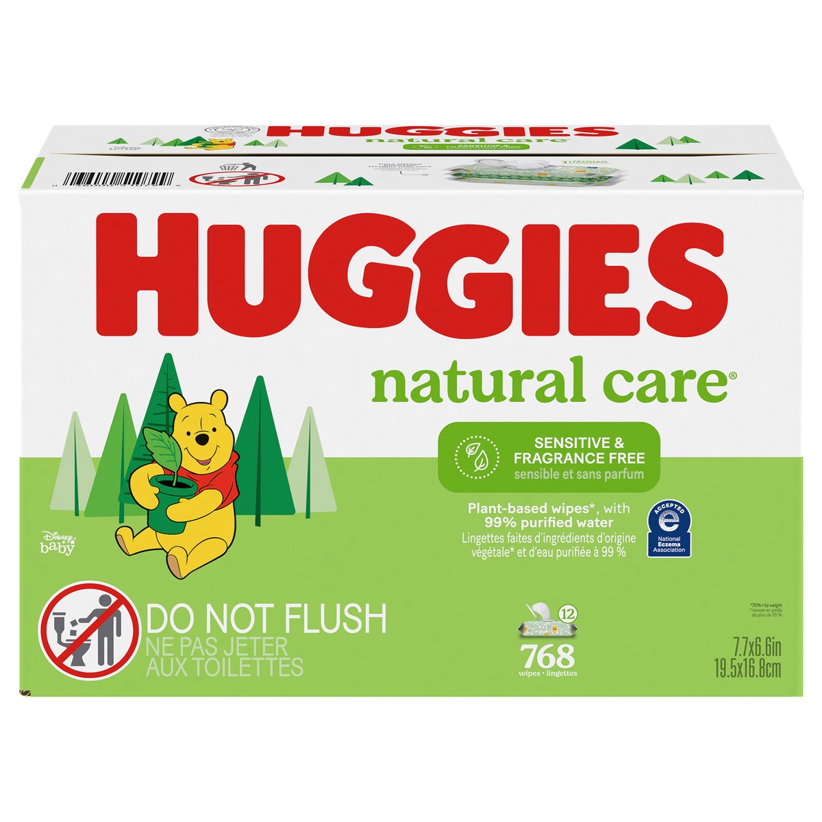 slide 1 of 9, Huggies Natural Care Sensitive Baby Wipes, Unscented, 768 ct