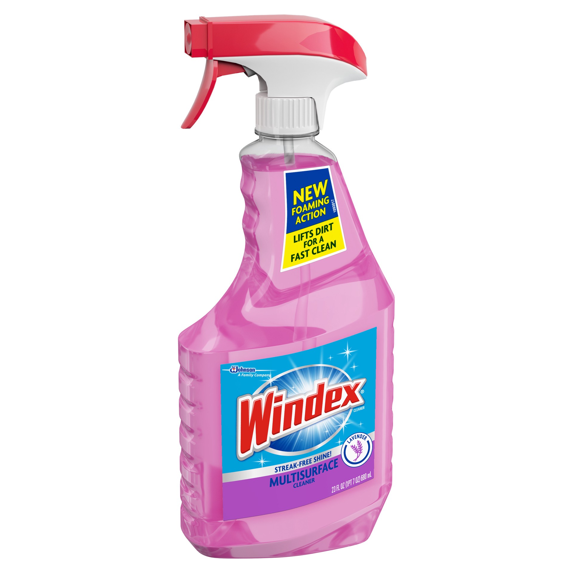 slide 5 of 5, Windex Multi-Surface Cleaner, Lavender Scent, Spray Bottle, 23 fl oz, 23 fl oz