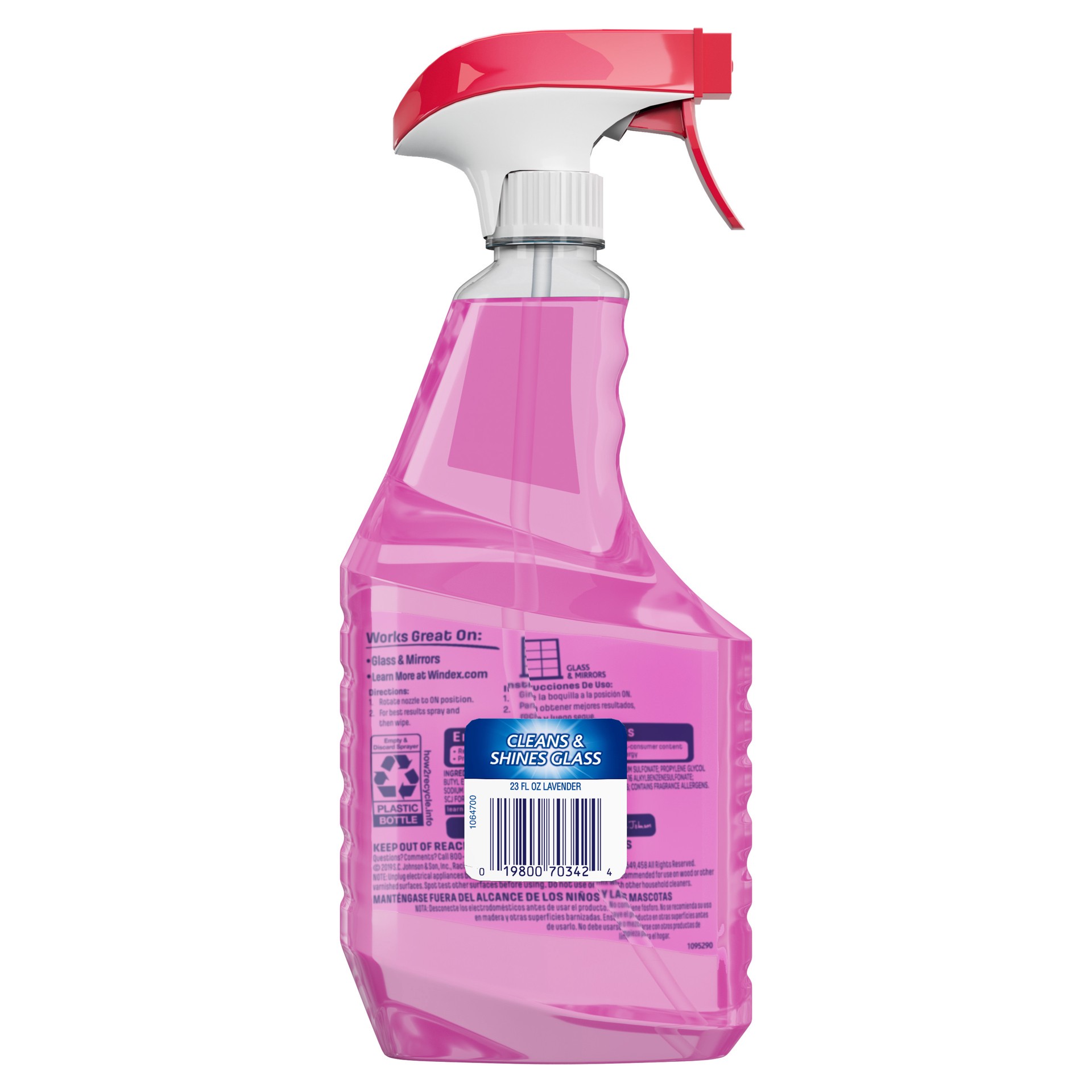 slide 3 of 5, Windex Multi-Surface Cleaner, Lavender Scent, Spray Bottle, 23 fl oz, 23 fl oz