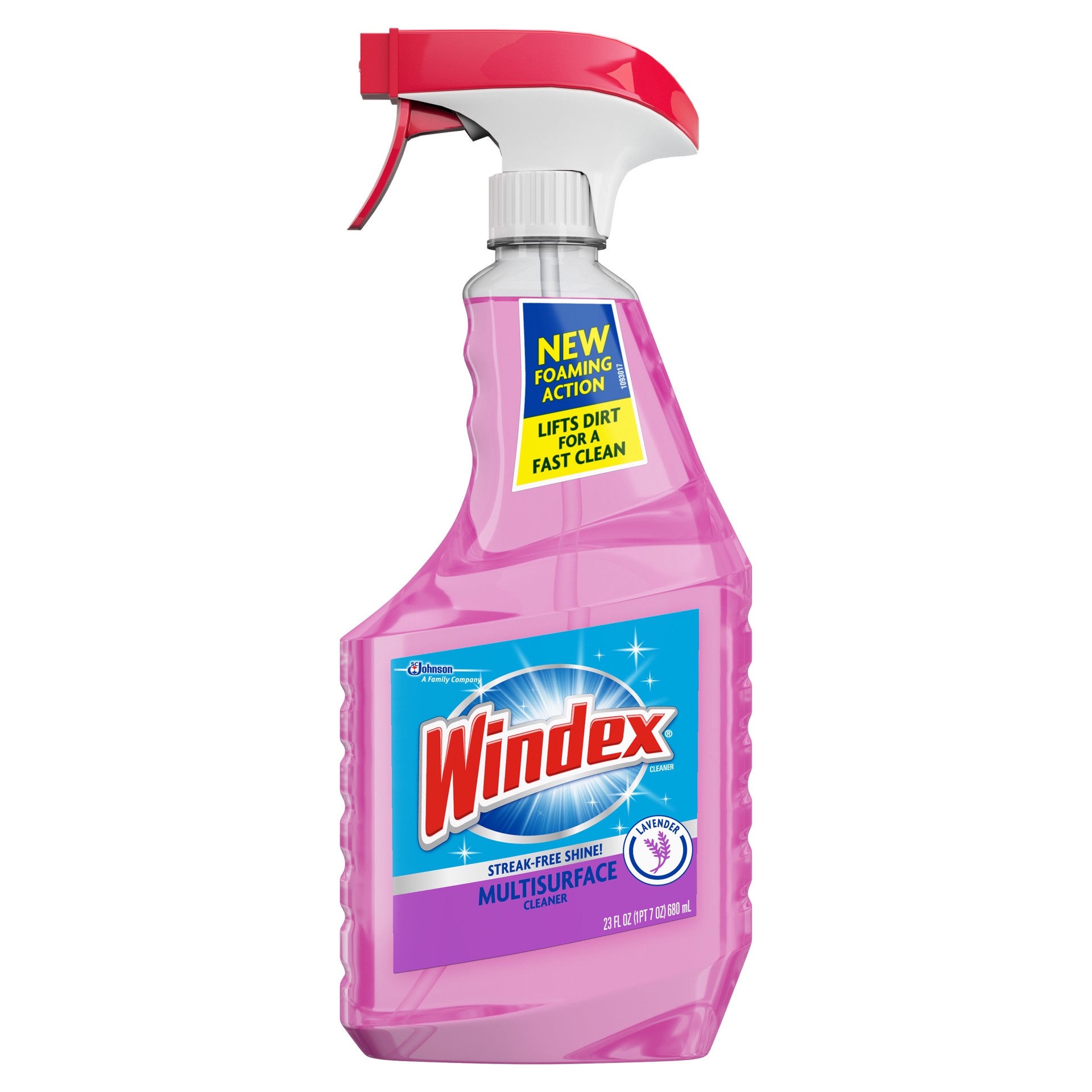 slide 1 of 5, Windex Multi-Surface Cleaner, Lavender Scent, Spray Bottle, 23 fl oz, 23 fl oz