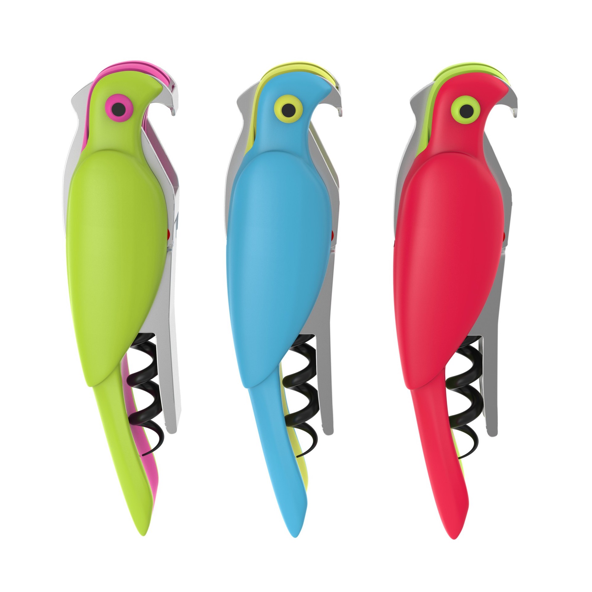 slide 2 of 3, TrueZoo Assorted Corkatoo Double-hinged Corkscrew, 1 ct