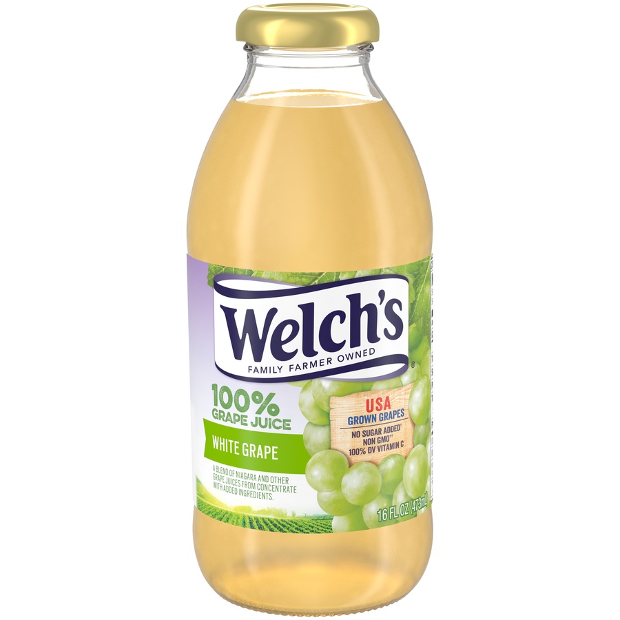 slide 1 of 1, Welch's White Grape Juice - 16 oz, 16 oz