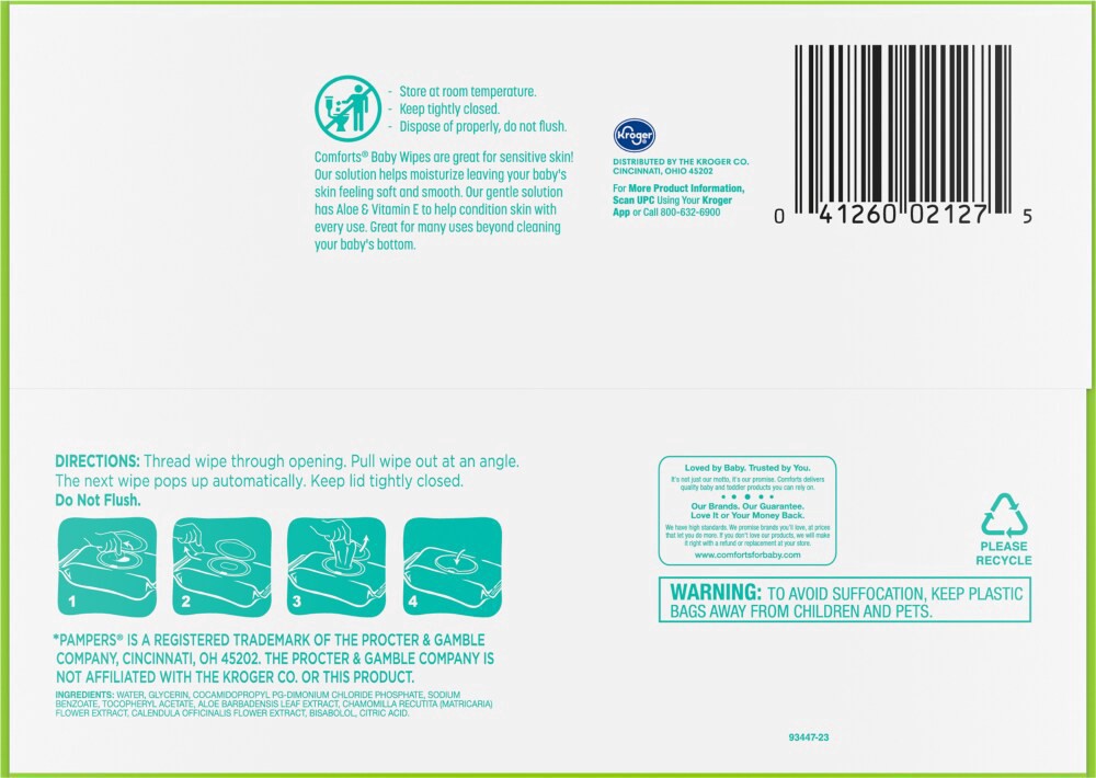 slide 2 of 4, Comforts Sensitive Baby Wipes, 9 ct / 100 ct