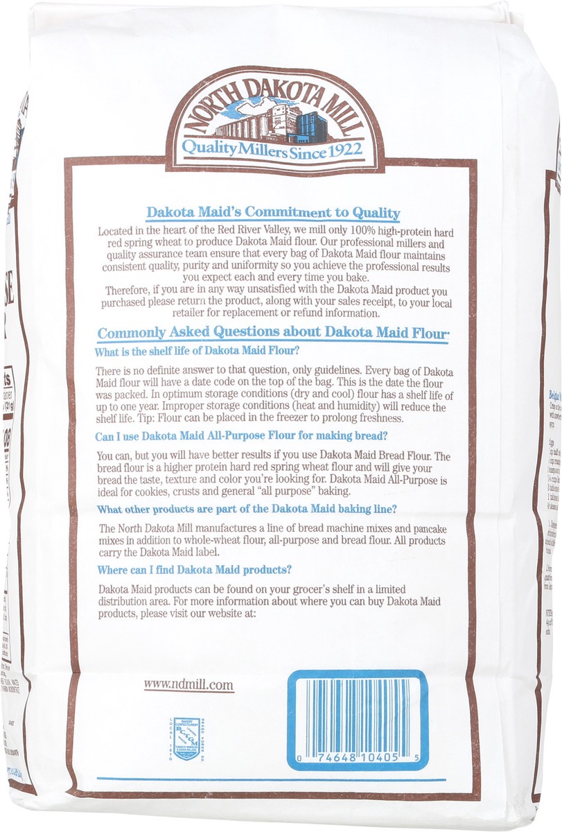 slide 6 of 9, North Dakota Mill Dakota Maid All Purpose Flour, 10 lb