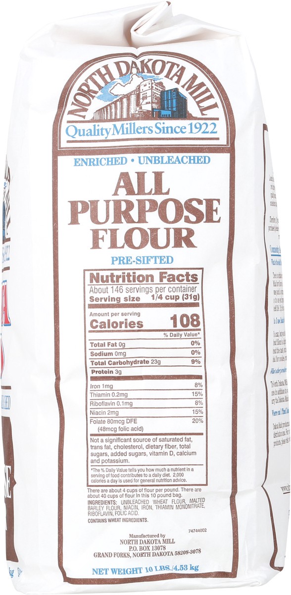 slide 9 of 9, North Dakota Mill Dakota Maid All Purpose Flour, 10 lb