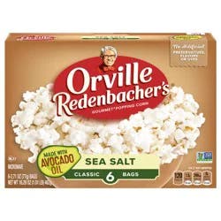 Orville Redenbacher's's Orville Redenbacher's’s Microwave Popcorn, Classic Sea Salt Popcorn With Avocado Oil, 2.7 oz., 6-Count