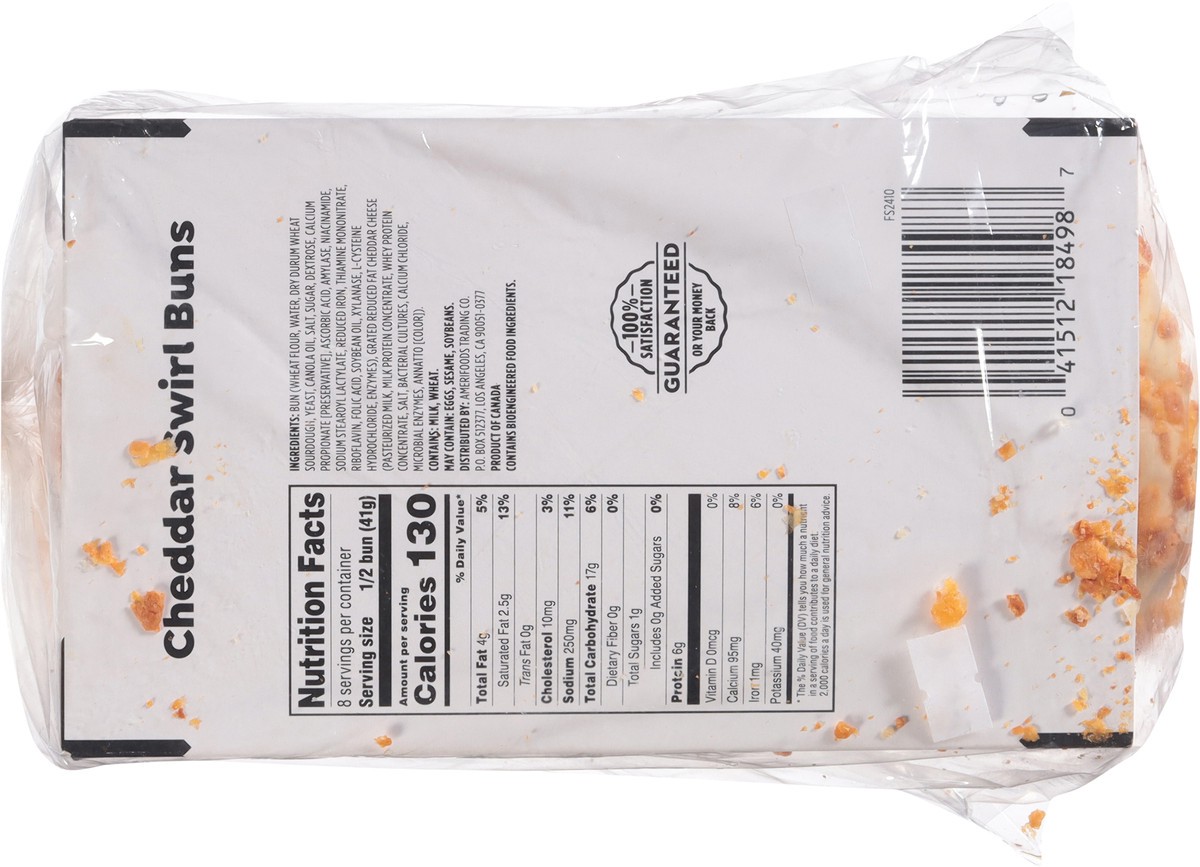 slide 9 of 14, First Street Cheddar Swirl Buns 4 Ct, 11.5 oz