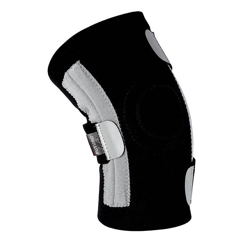 slide 13 of 13, Futuro Sport Knee Stabilizer Support Brace, Black, Adjustable, 1 ct