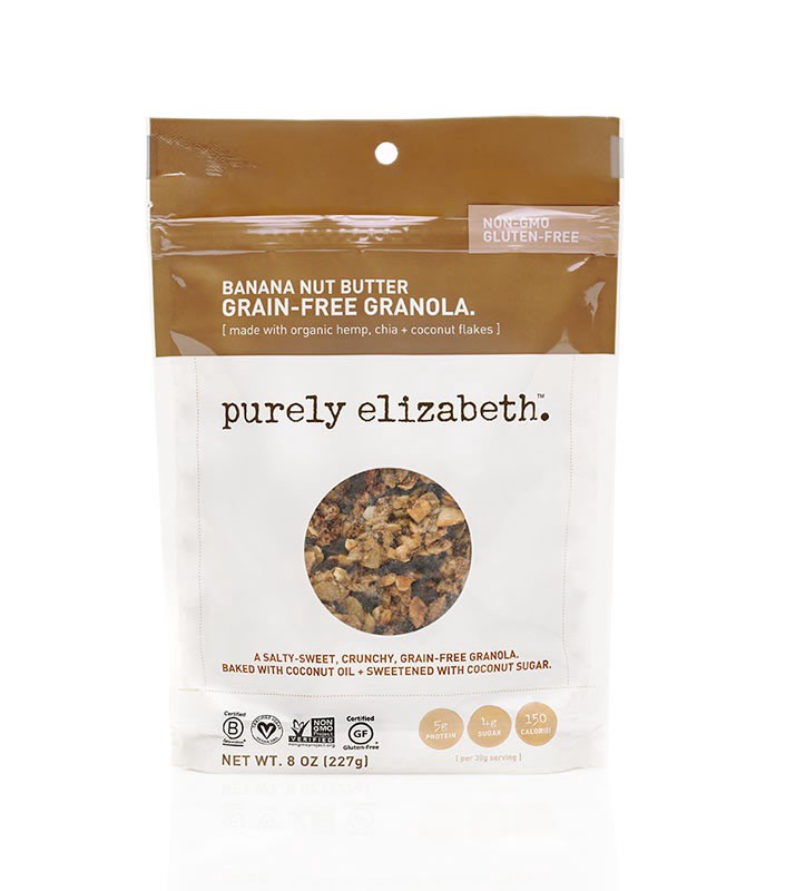 slide 1 of 2, Purely Elizabeth Grain-Free Granola Banana Nut Butter, 8 oz