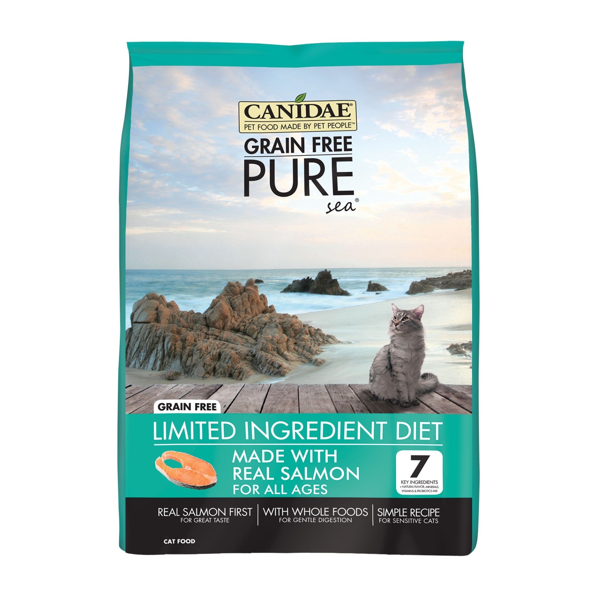 slide 1 of 1, CANIDAE Pure Sea Formula with Fresh Salmon Dry Cat Food, 10 lb