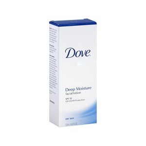 slide 1 of 1, Dove Deep Moisture Facial Lotion Spf 15, 45 oz
