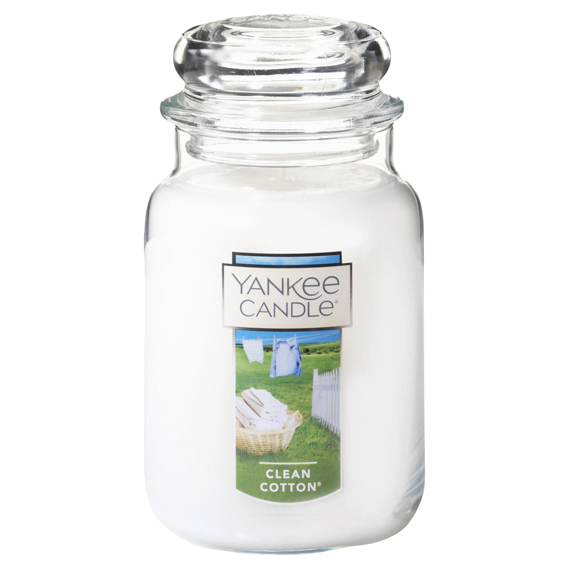 slide 1 of 1, Yankee Candle Large Jar Clean Cotton, 22 oz