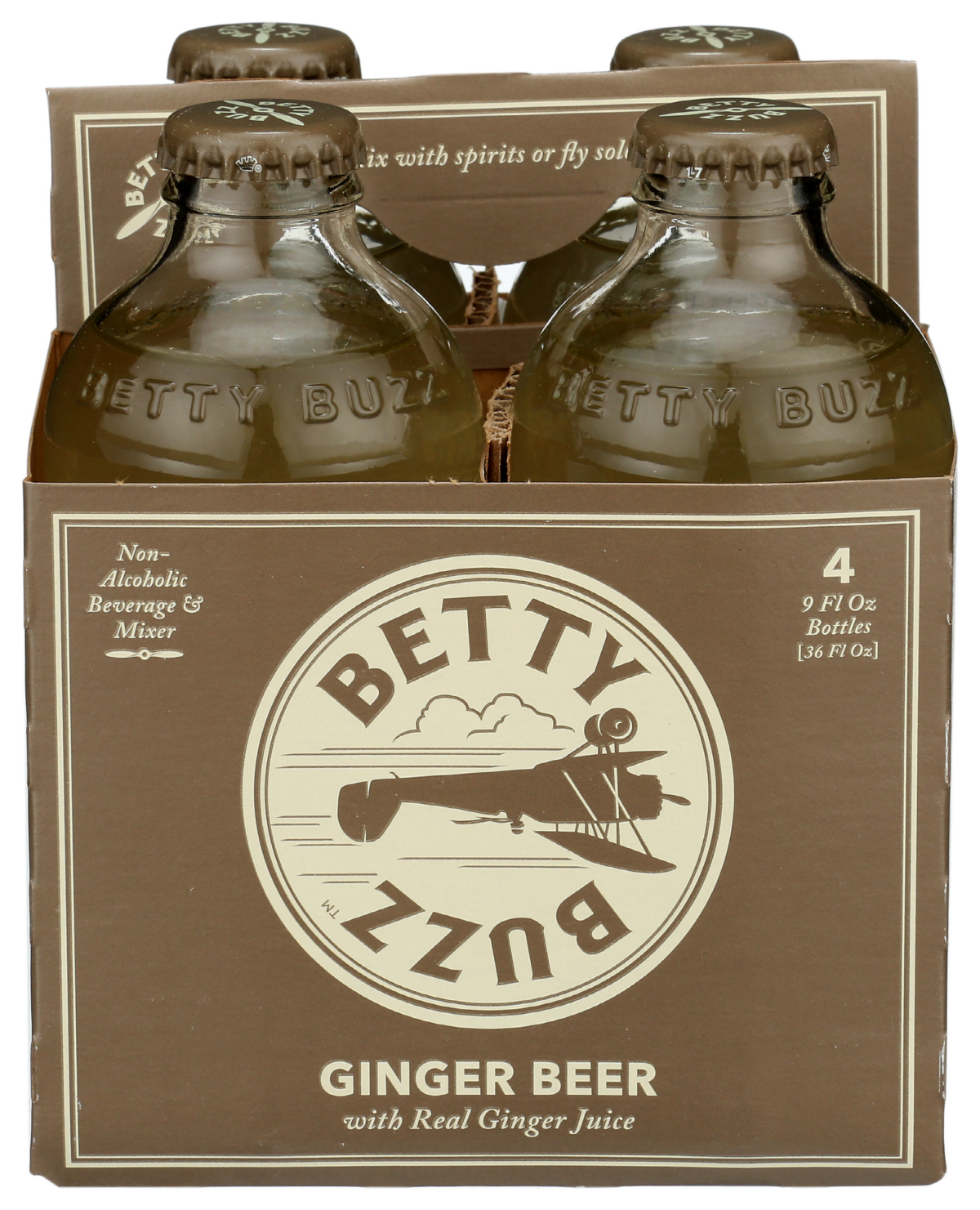 slide 1 of 3, Betty Buzz Ginger Beer Cocktail Mixer - 9 fl oz, 4 ct; 9 oz