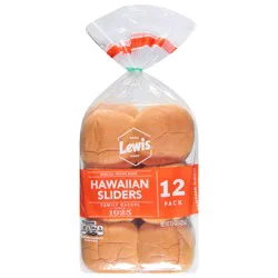 Lewis Bakeries Hawaiian Sliders Buns 12 ea