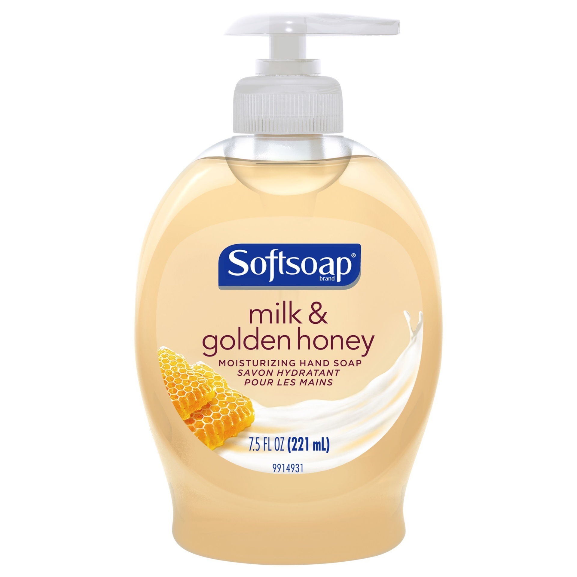 slide 1 of 4, Softsoap Milk And Honey Moisturizing Liquid Hand Soap, 7.5 fl oz