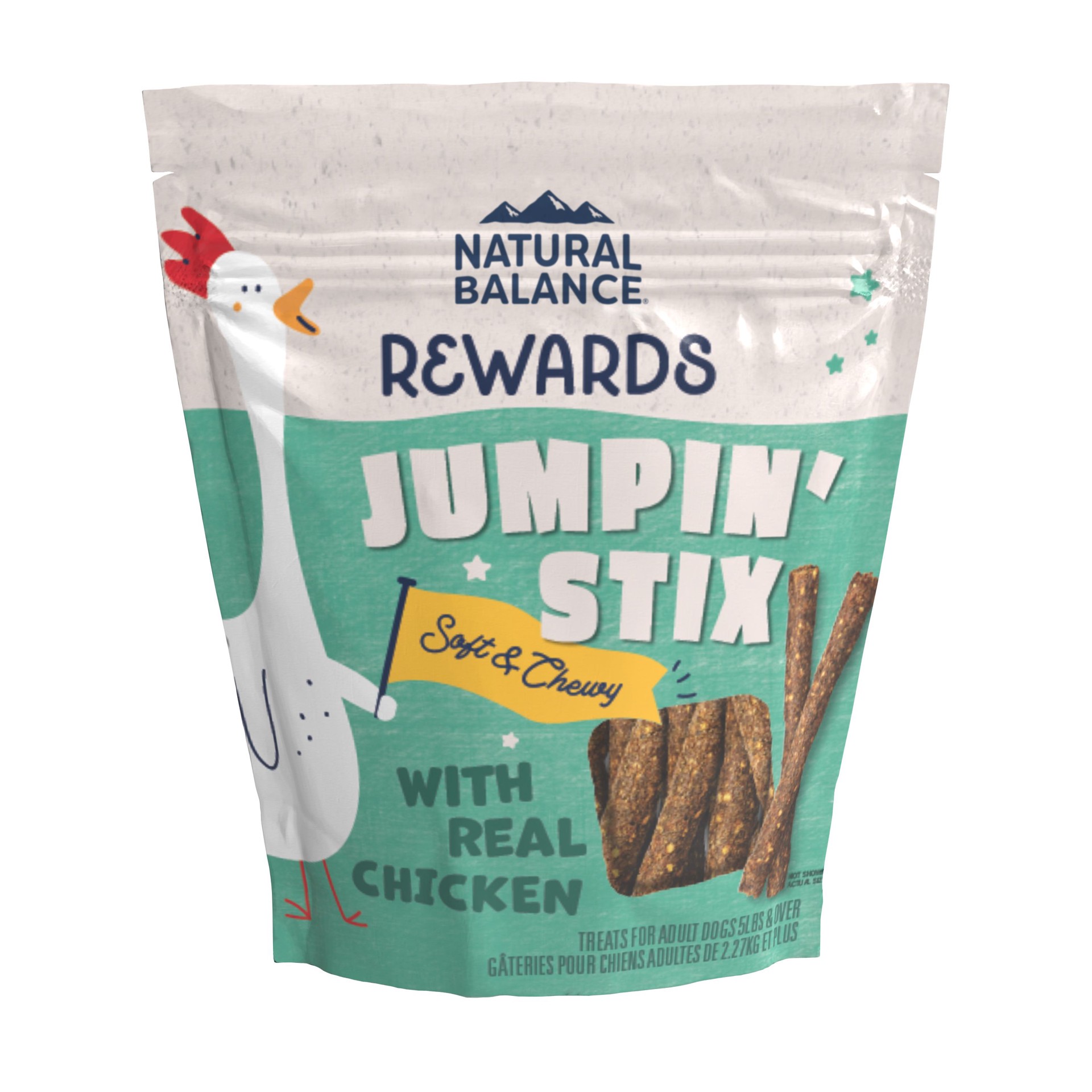 slide 1 of 1, Natural Balance Rewards Jumpin' Stix All Life Stage Dog Treats - Grain Free, Chicken, 10 oz