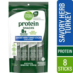 Simple Truth Protein Savory Herb Turkey Meat Sticks, 1 oz