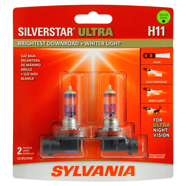 slide 1 of 6, Sylvania H11 SilverStar Ultra Headlight, 2 ct