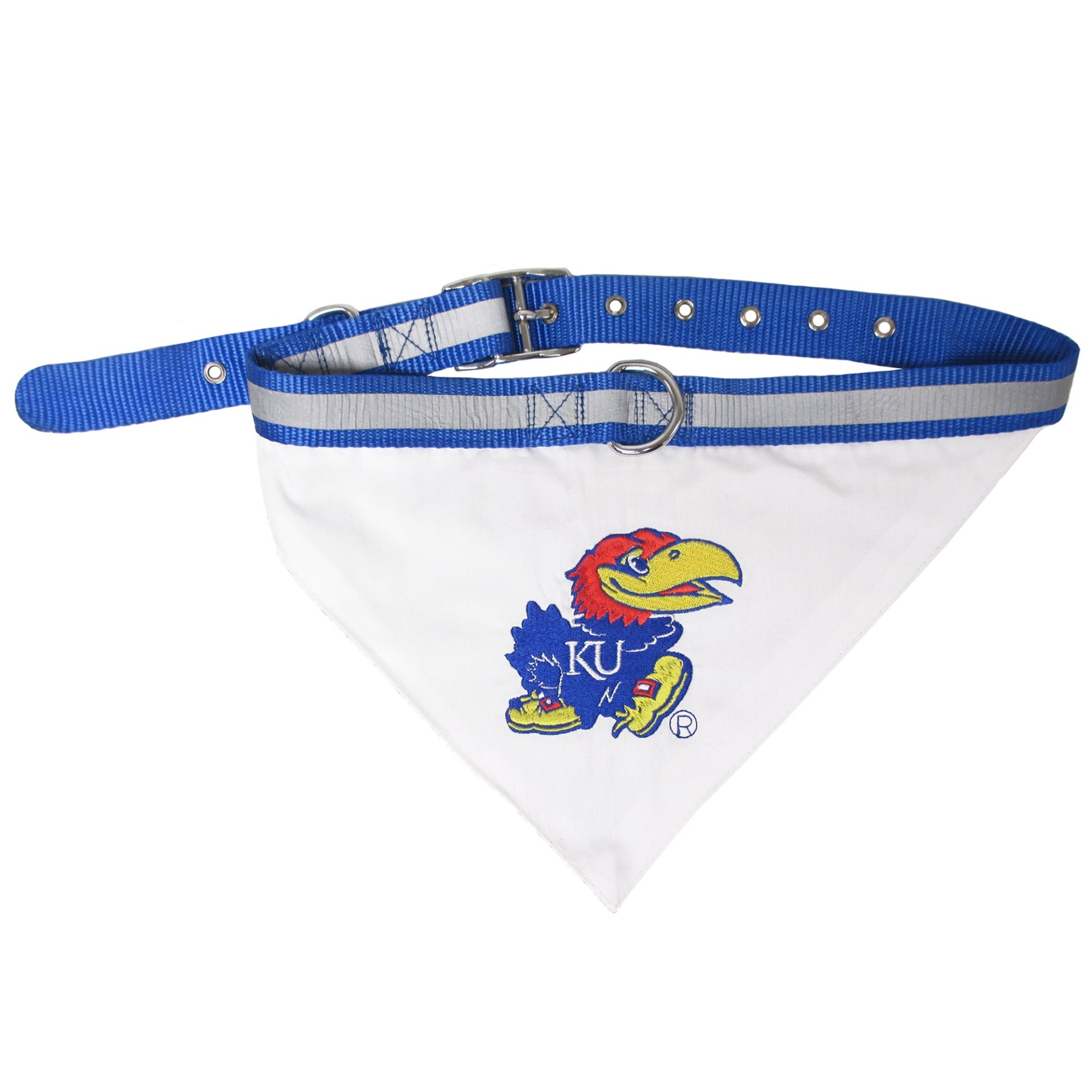 slide 1 of 1, Pets First Kansas Jayhawks Collar Bandana, SM